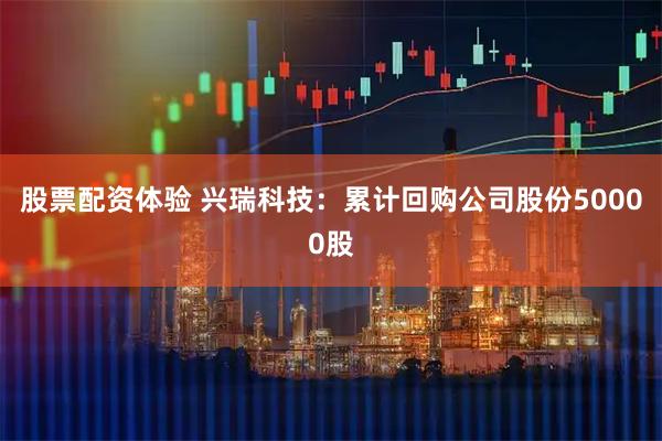 股票配资体验 兴瑞科技：累计回购公司股份50000股